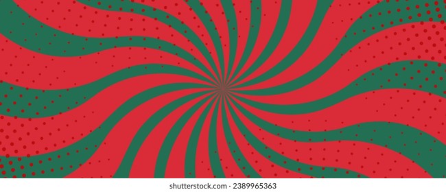 Retro background with curved rays or stripes in the center. Rotating spiral stripes. Sunburst or solar burst retro background. Vector illustration