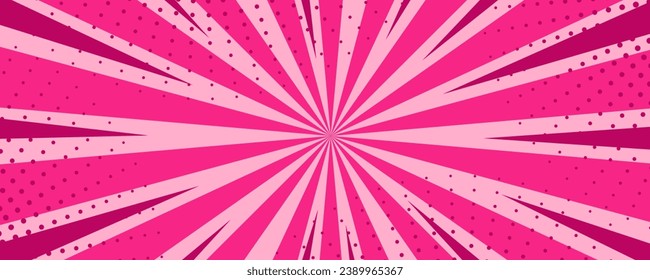 Retro background with curved rays or stripes in the center. Rotating spiral stripes. Sunburst or solar burst retro background. Vector illustration
