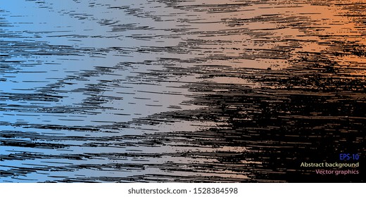 Retro background. Designer decorative cover. Abstractionism. Abstract background. Background with grunge texture. Design background. Abstract graphics. Vector illustration