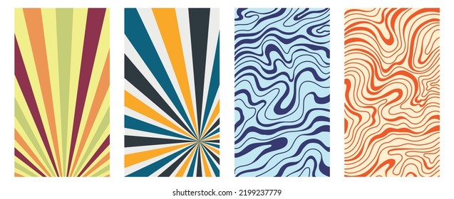 Retro background. easy editable color for social networks stories, vector illustration. Design backgrounds for social media.