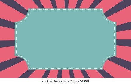 retro background frame with free space, which can be used as a birthday invitation or as a certificate, can be edited again based on EPS vector