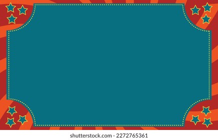 marco de fondo retro con espacio libre, que puede utilizarse como invitación de cumpleaños, fiesta o como certificado, editable de nuevo según vector EPS