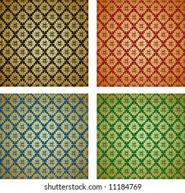 Retro  background with gold