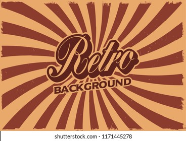 Retro background with grunge effects, 