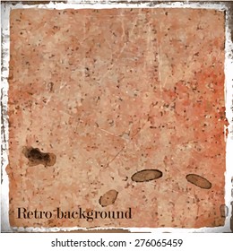 Retro background with grunge frame/vector illustration with place for your content