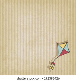 retro background with kite - vector illustration. eps 10
