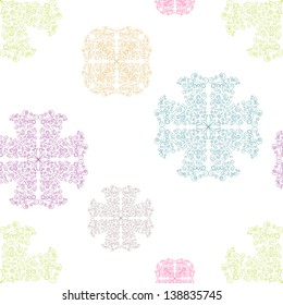 Retro background, lace seamless pattern, ornate endless texture