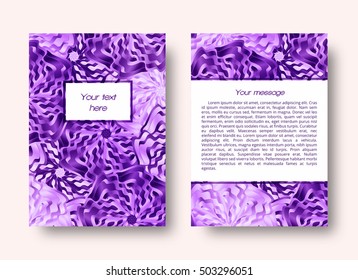 Retro background leaflet template
