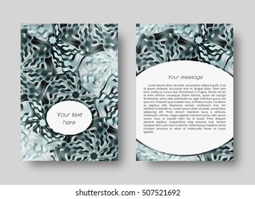 Retro background leaflet template
