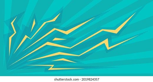 Retro background with lightning, energy and activity, electricity