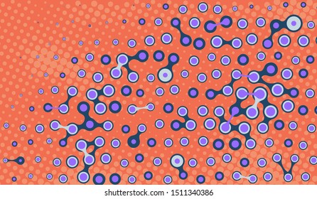 Retro background with metaballs. Useful for design.