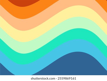 Retro background with a mix of rainbow colors. Abstract texture of red yellow green blue colors
