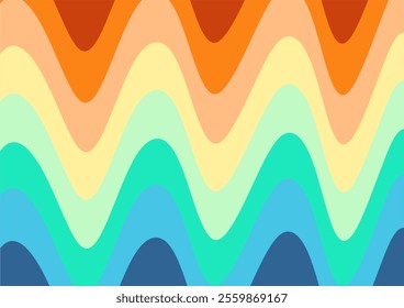 Retro background with a mix of rainbow colors. Abstract texture of red yellow green blue colors