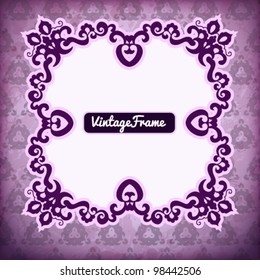 Retro background. Old paper greeting card