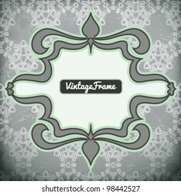 Retro background. Old paper greeting card