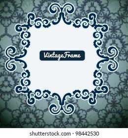 Retro background. Old paper greeting card