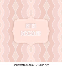 retro background with openwork cream  seamless pattern - vector illustration. eps 10