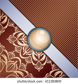 Retro background with ornament.