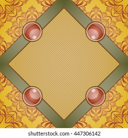 Retro background with ornament.