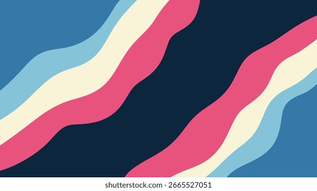 Fondo retro, estilo de corte de papel, Formas orgánicas, Fondo de pantalla de Vector.