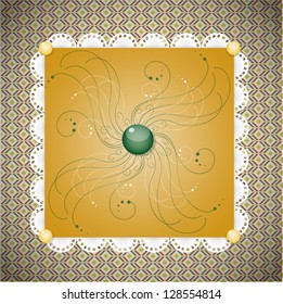 Retro background with pattern. Illustration 10 version