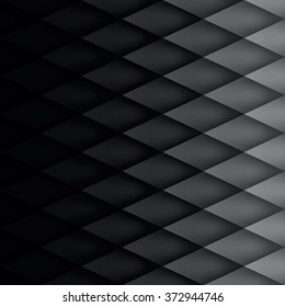 Retro background, pattern rhombs, mesh gradient, transition from light to dark, vector background, black pattern