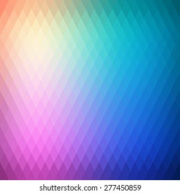 Retro background, pattern rhombs, transition bright colors, vector background. Vector backdrop of geometric shape