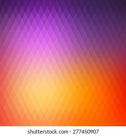 Retro background, pattern rhombs, transition bright colors, vector background. Vector backdrop of geometric shape