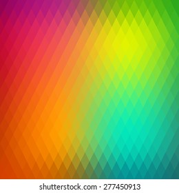 Retro background, pattern rhombs, transition bright colors, vector background. Vector backdrop of geometric shape