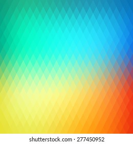 Retro background, pattern rhombs, transition bright colors, vector background. Vector backdrop of geometric shape