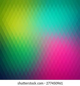 Retro background, pattern rhombs, transition bright colors, vector background. Vector backdrop of geometric shape