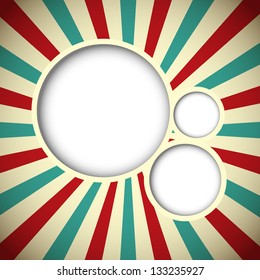 Retro background with place for text