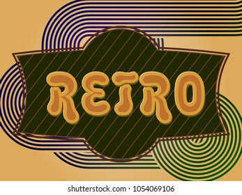 Retro background with a place for your text. Vector illustration