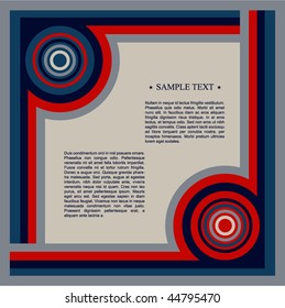 Retro background with place for your text. Vector illustration