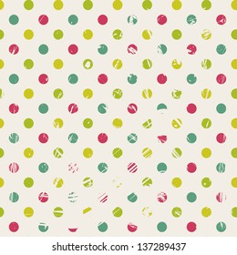 retro background with polka dots