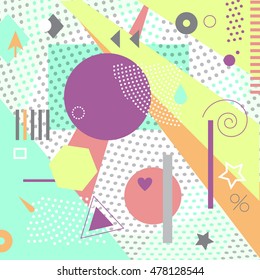 Retro background. Pop Art Geometry. ?4