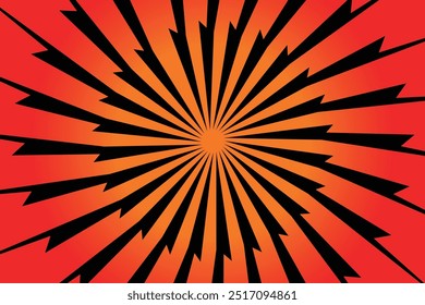 Retro background with rays or lines in the middle. Sunburst or sun burst retro background. light red and dark red.