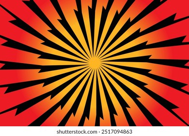 Retro background with rays or lines in the middle. Sunburst or sun burst retro background. light red and dark red.