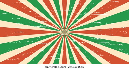 Retro background with rays or. Retro sunburst or sunburst background. Vector illustration