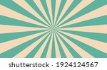 Retro background with rays or stripes in the center. Sunburst or sun burst retro background. turquoise colors. Vector illustration