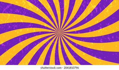 Retro background with rays or stripes in the center. Sunburst or sun burst retro background. Star burst abstract backdrop. Vector illustration