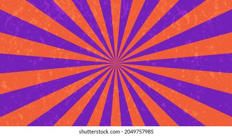 Retro background with rays or stripes in the center. Sunburst or sun burst retro background. Star burst abstract backdrop. Vector illustration