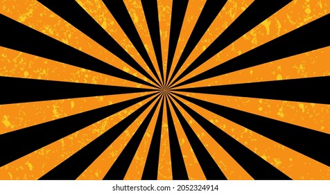 Retro background with rays or stripes in the center. Sunburst or sun burst retro background. Star burst abstract backdrop. Vector illustration