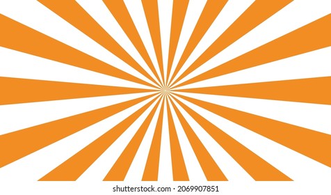 Retro background with rays or stripes in the center. Sunburst or sun burst retro background. Star burst abstract backdrop. Vector illustration