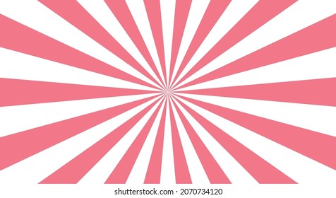 Retro background with rays or stripes in the center. Sunburst or sun burst retro background. Star burst abstract backdrop. Vector illustration