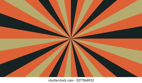 Retro background with rays or stripes in the center. Sunburst or sun burst retro background. Star burst abstract backdrop. Vector illustration