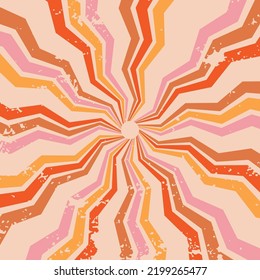 Retro background with rays or stripes in the center. Sunburst or sun burst retro background