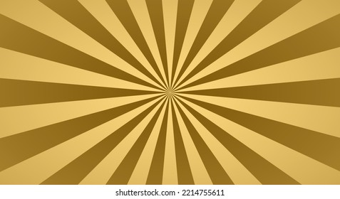 Retro background with rays or stripes in the center. Sunburst or sun burst retro background. Star burst abstract backdrop. Blue color. Vector illustration