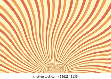 Retro background with rays or stripes in the center. Sunburst or solar burst retro background. Starburst abstract background. Vector illustration