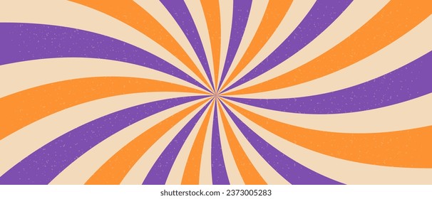 Retro background with rays or stripes in the center. Vector illustration